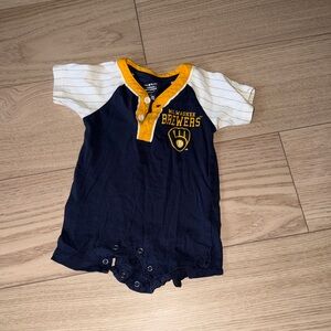 Genuine Merchandise Infant Bodysuit - Navy and Yellow